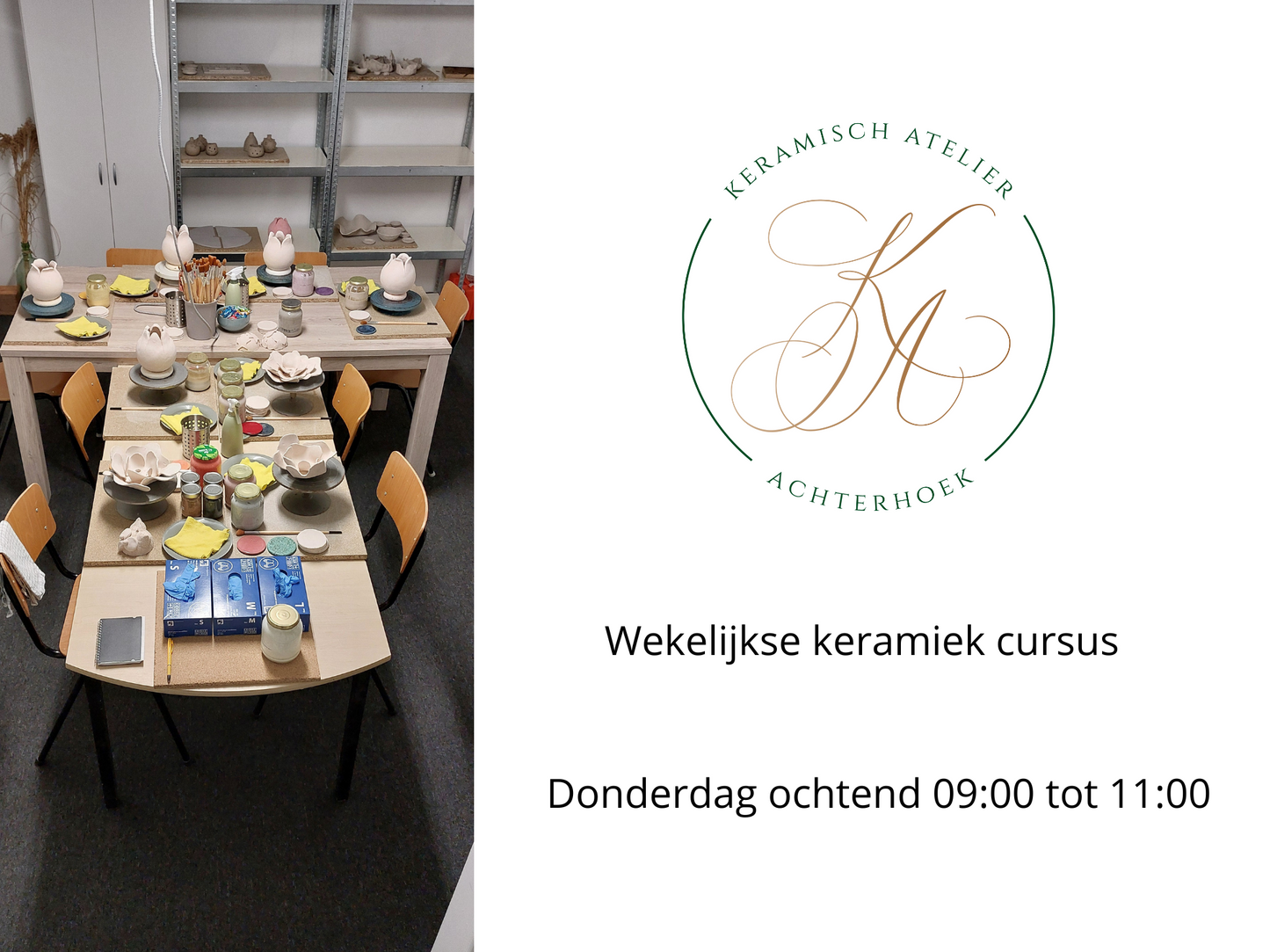 Donderdag ochtend 09:00 tot 11:00 !! VOL!! Plaatsing op reservelijst mogelijk