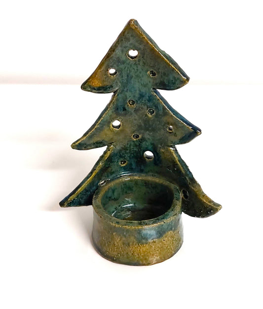 Waxinelichthouder Kerstboom